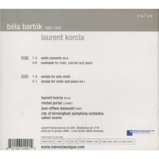 BARTOK - Korcia - Concerto pour violon n°2 Sz.112 BB.117